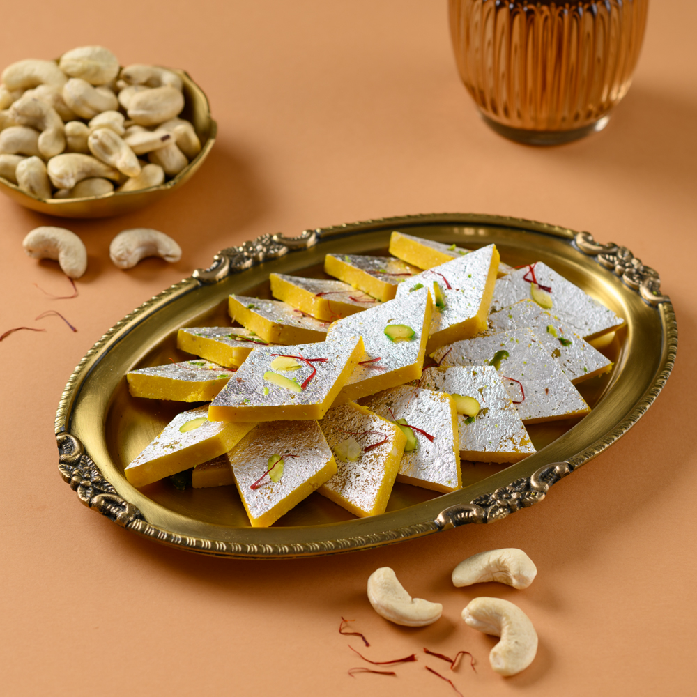Kesar Kaju Katli